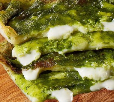 focaccia con pesto